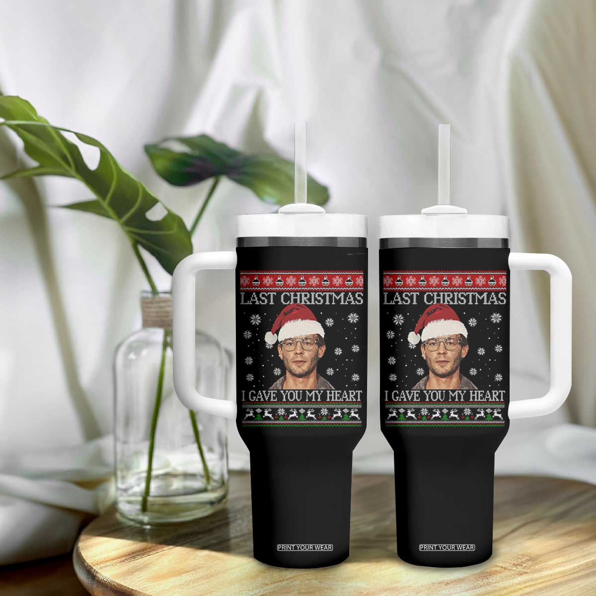 Christmas Jeffrey Dahmer Tumbler With Handle True Crime I Gave You My Heart Christmas TS10 Print Your Wear
