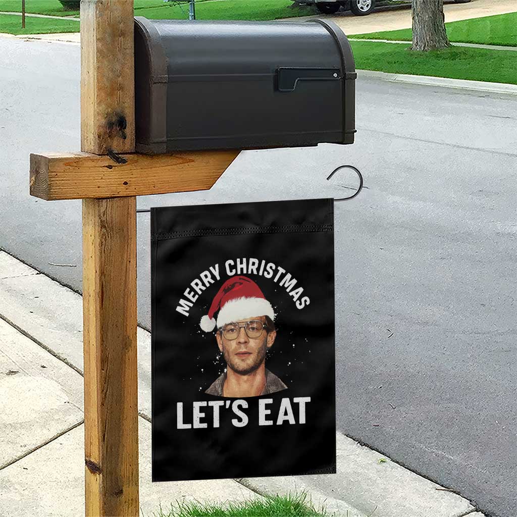 True Crime Ugly Christmas Garden Flag Funny Jeffrey Dahmer Merry Xmas Lets Eat TS10 Print Your Wear