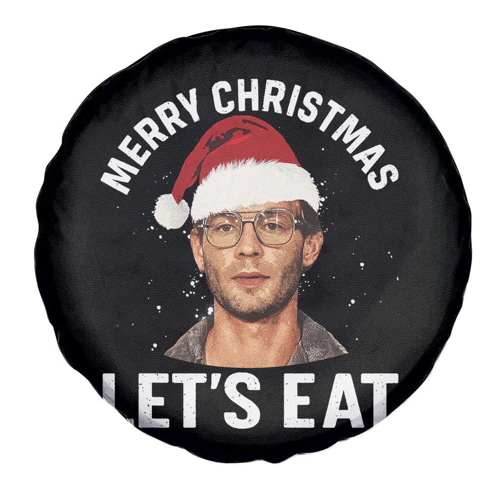 True Crime Ugly Christmas Spare Tire Cover Funny Jeffrey Dahmer Merry Xmas Lets Eat TS10 Print Your Wear