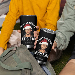 True Crime Ugly Christmas Tumbler Cup Funny Jeffrey Dahmer Merry Xmas Lets Eat TS10 Print Your Wear