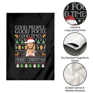 True Crime Ugly Christmas Garden Flag Funny Jeffrey Dahmer Good Food Sick Humor TS10 Print Your Wear
