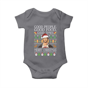 True Crime Ugly Christmas Baby Onesie Funny Jeffrey Dahmer Good Food Sick Humor TS10 Charcoal Print Your Wear