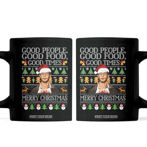 True Crime Ugly Christmas Coffee Mug Funny Jeffrey Dahmer Good Food Sick Humor TS10 Black Print Your Wear