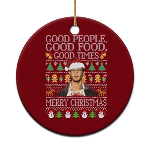 True Crime Ugly Christmas Ceramic Ornament Funny Jeffrey Dahmer Good Food Sick Humor TS10 1pc Red Print Your Wear