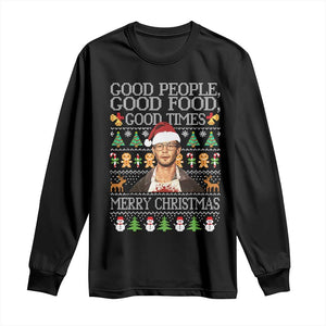 True Crime Ugly Christmas Long Sleeve Shirt Funny Jeffrey Dahmer Good Food Sick Humor TS10 Black Print Your Wear