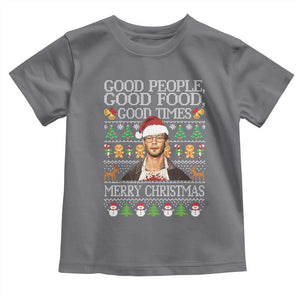 True Crime Ugly Christmas Toddler T Shirt Funny Jeffrey Dahmer Good Food Sick Humor TS10 Charcoal Print Your Wear