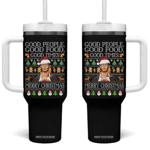 True Crime Ugly Christmas Tumbler With Handle Funny Jeffrey Dahmer Good Food Sick Humor TS10 One Size: 40 oz Black Print Your Wear