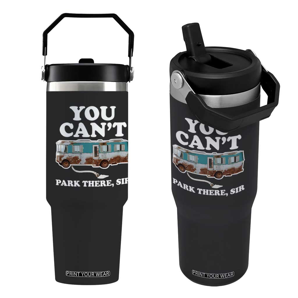 Xmas Movie Flip Straw Tumbler The Cousins RV Christmas Vacation Viral Internet Meme TS10 One Size: 30 oz Black Print Your Wear