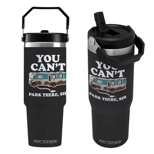 Xmas Movie Flip Straw Tumbler The Cousins RV Christmas Vacation Viral Internet Meme TS10 One Size: 30 oz Black Print Your Wear