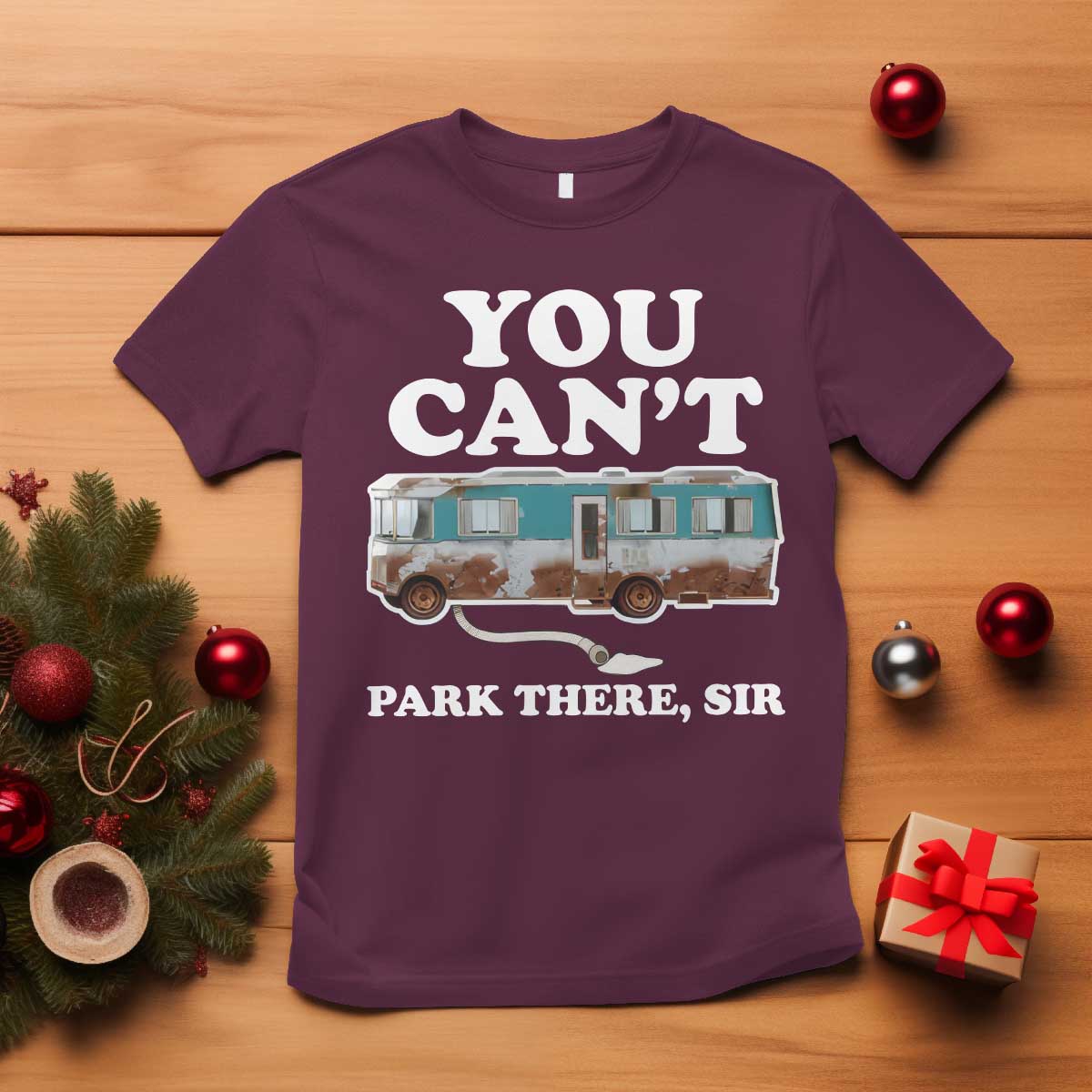 Xmas Movie T Shirt The Cousins RV Christmas Vacation Viral Internet Meme TS10 Maroon Print Your Wear