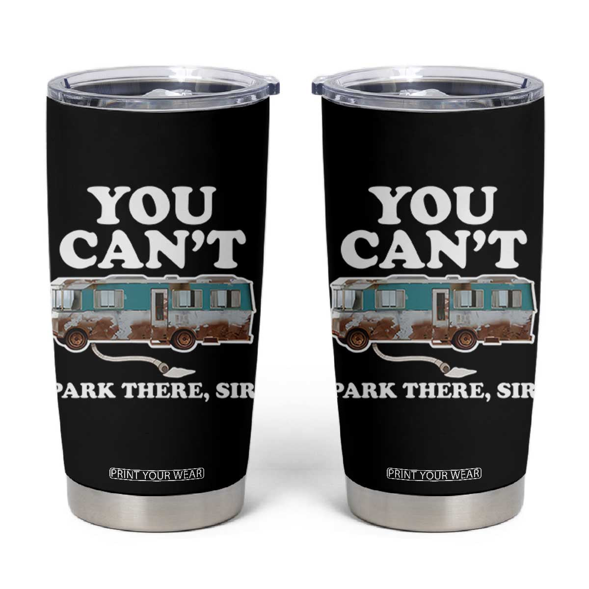 Xmas Movie Tumbler Cup The Cousins RV Christmas Vacation Viral Internet Meme TS10 Black Print Your Wear