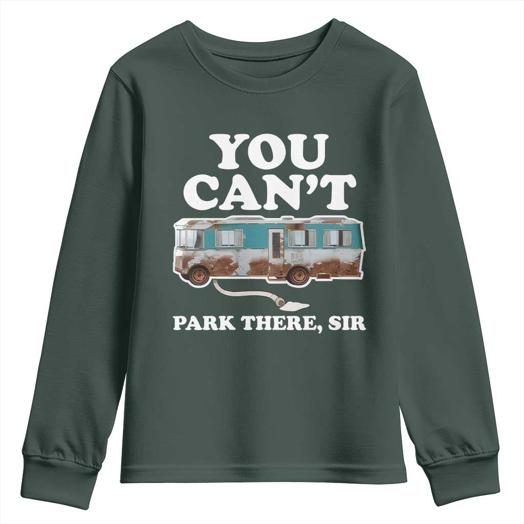 Xmas Movie Youth Sweatshirt The Cousins RV Christmas Vacation Viral Internet Meme TS10 Dark Forest Green Print Your Wear