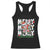 Merry Christmas Santa Racerback Tank Top Dabbing Santa Xmas Lights TS10 Black Print Your Wear
