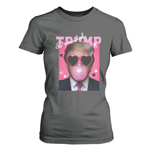 Funny Trump 2024 T Shirt For Women Pink Bubble Gum TS10 Dark Heather Print Your Wear