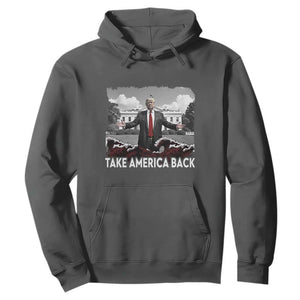 Donald Trump 2024 Hoodie Take America Back Red Wave TS10 Dark Heather Print Your Wear
