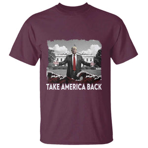 Donald Trump 2024 T Shirt Take America Back Red Wave TS10 Maroon Print Your Wear