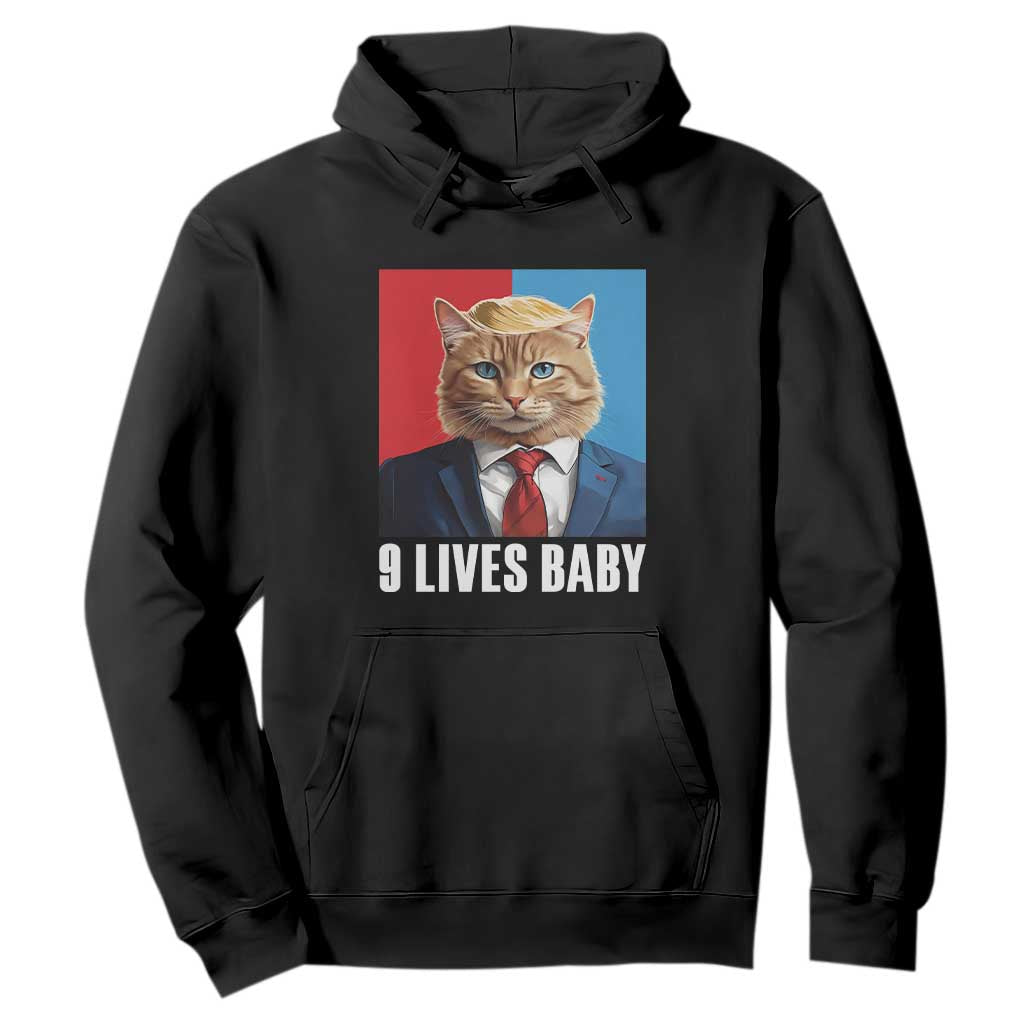Cat Trump 2024 Hoodie 9 Lives Baby TS10 Black Print Your Wear