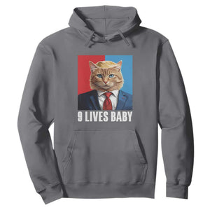 Cat Trump 2024 Hoodie 9 Lives Baby TS10 Charcoal Print Your Wear
