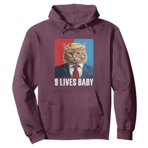 Cat Trump 2024 Hoodie 9 Lives Baby TS10 Maroon Print Your Wear