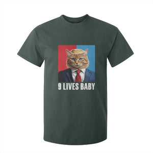 Cat Trump 2024 T Shirt For Kid 9 Lives Baby TS10 Dark Forest Green Print Your Wear