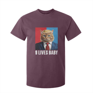 Cat Trump 2024 T Shirt For Kid 9 Lives Baby TS10 Maroon Print Your Wear