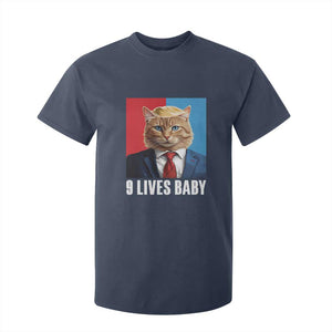 Cat Trump 2024 T Shirt For Kid 9 Lives Baby TS10 Navy Print Your Wear