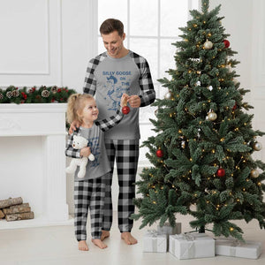 Retro Silly Goose On The Loose Plaid Pajama Set 90s Aesthetic Funny Cowgirl Western TS10 White Plaid Print Your Wear