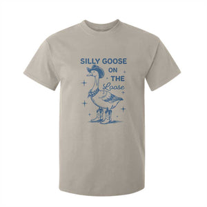 Retro Silly Goose On The Loose T Shirt For Kid 90s Aesthetic Funny Cowgirl Western TS10 Sand Print Your Wear