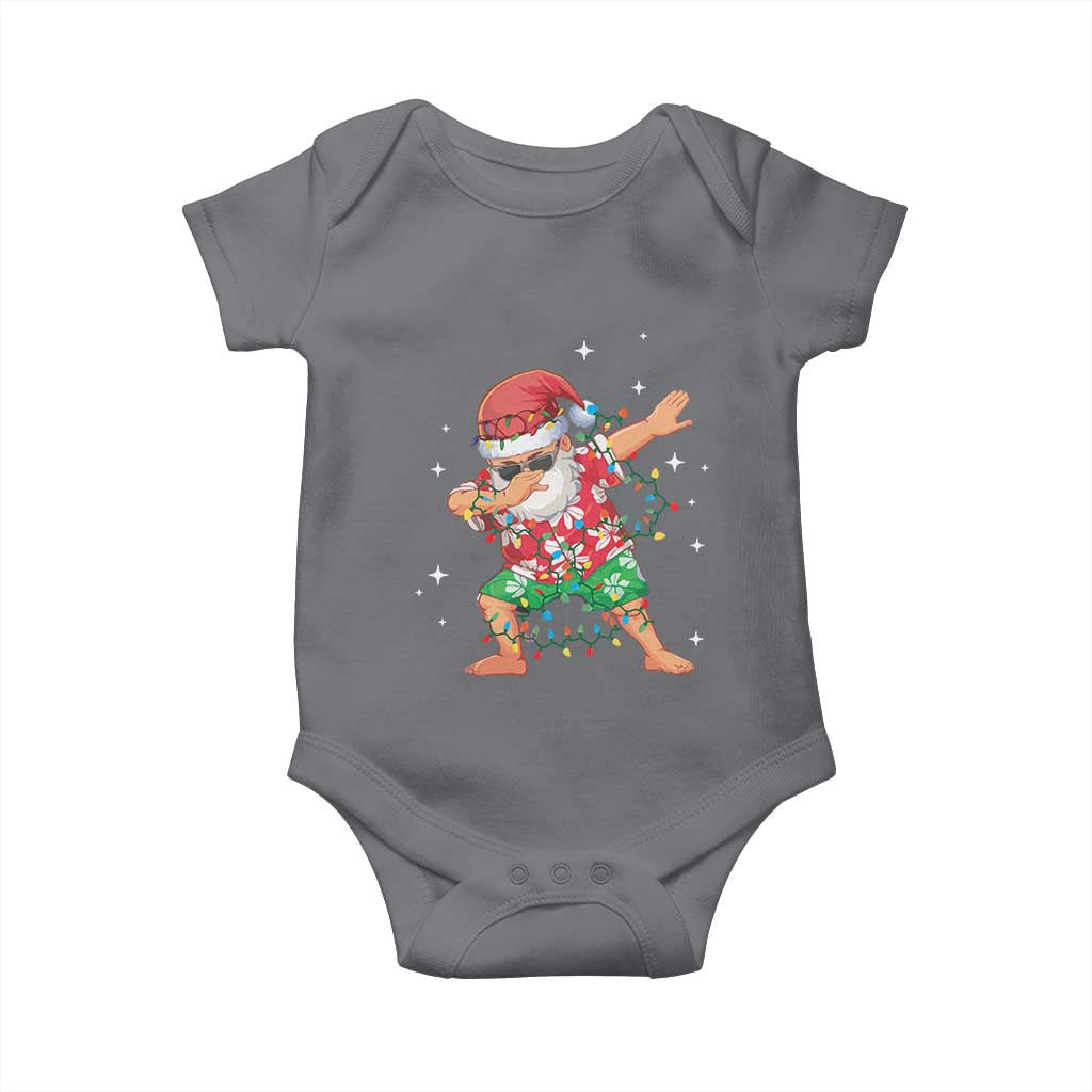Funny Christmas Baby Onesie Dabbing Santa Boys Girls Men Xmas Dab Kid TS10 Charcoal Print Your Wear