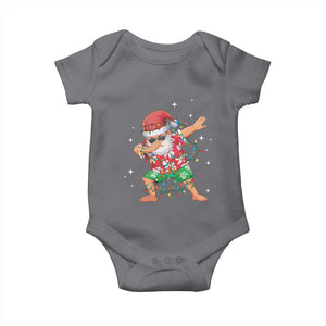 Funny Christmas Baby Onesie Dabbing Santa Boys Girls Men Xmas Dab Kid TS10 Charcoal Print Your Wear