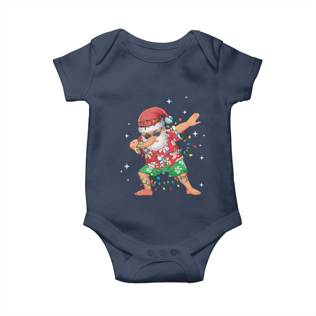 Funny Christmas Baby Onesie Dabbing Santa Boys Girls Men Xmas Dab Kid TS10 Navy Print Your Wear