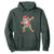 Funny Christmas Hoodie Dabbing Santa Boys Girls Men Xmas Dab Kid TS10 Dark Forest Green Print Your Wear