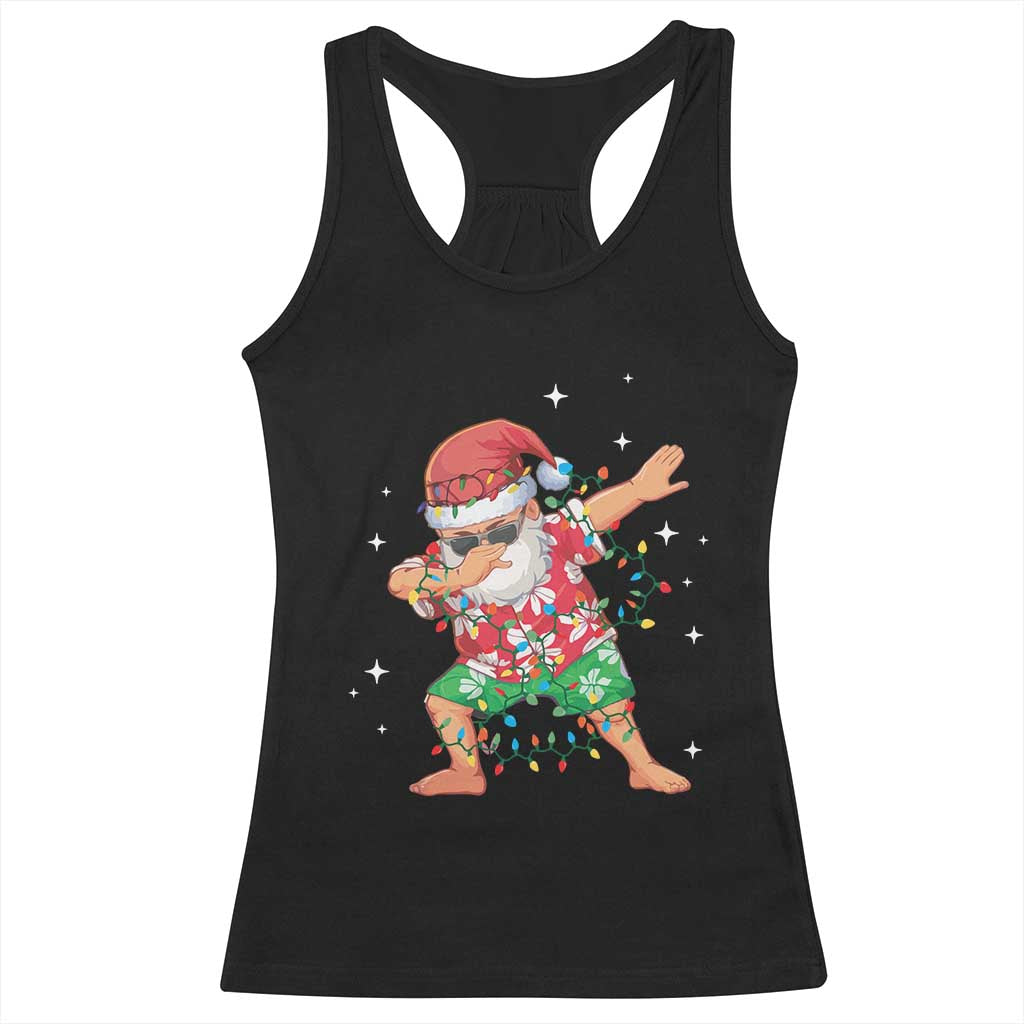 Funny Christmas Racerback Tank Top Dabbing Santa Boys Girls Men Xmas Dab Kid TS10 Black Print Your Wear