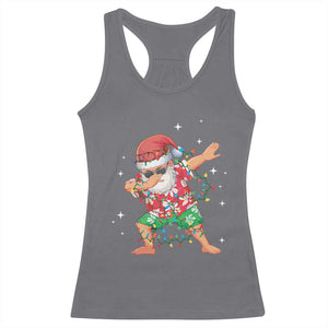 Funny Christmas Racerback Tank Top Dabbing Santa Boys Girls Men Xmas Dab Kid TS10 Charcoal Print Your Wear