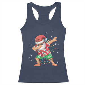 Funny Christmas Racerback Tank Top Dabbing Santa Boys Girls Men Xmas Dab Kid TS10 Navy Print Your Wear