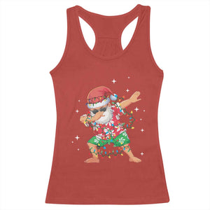Funny Christmas Racerback Tank Top Dabbing Santa Boys Girls Men Xmas Dab Kid TS10 Red Print Your Wear