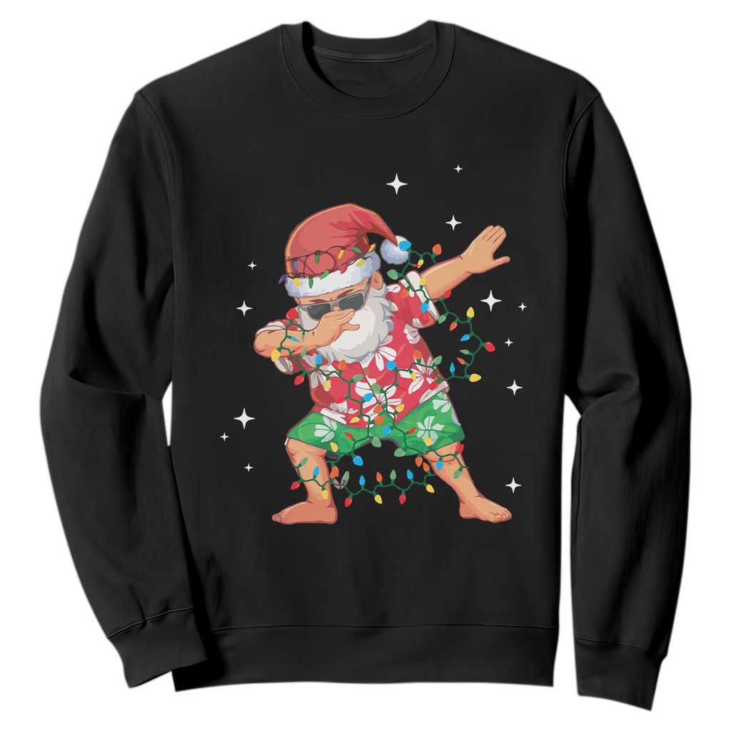 Funny Christmas Sweatshirt Dabbing Santa Boys Girls Men Xmas Dab Kid TS10 Black Print Your Wear