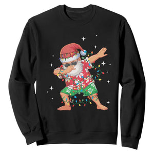 Funny Christmas Sweatshirt Dabbing Santa Boys Girls Men Xmas Dab Kid TS10 Black Print Your Wear