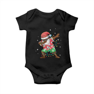 Christmas Hawaiian Baby Onesie Afro African Dabbing Santa Xmas Dab Girls Boys Kids TS10 Black Print Your Wear