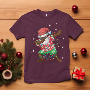 Christmas Hawaiian T Shirt Afro African Dabbing Santa Xmas Dab Girls Boys Kids TS10 Maroon Print Your Wear