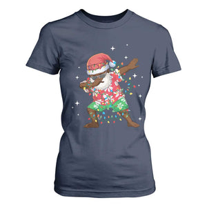 Christmas Hawaiian T Shirt For Women Afro African Dabbing Santa Xmas Dab Girls Boys Kids TS10 Navy Print Your Wear