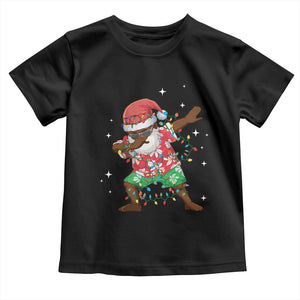 Christmas Hawaiian Toddler T Shirt Afro African Dabbing Santa Xmas Dab Girls Boys Kids TS10 Black Print Your Wear