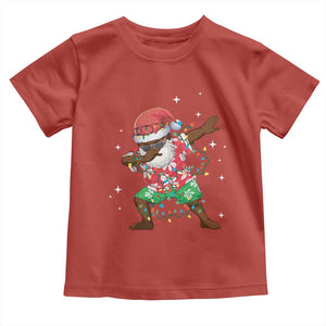 Christmas Hawaiian Toddler T Shirt Afro African Dabbing Santa Xmas Dab Girls Boys Kids TS10 Red Print Your Wear