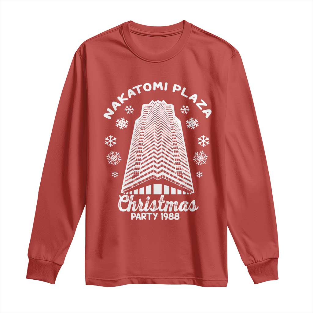 Nakatomi Plaza Christmas Party 1988 Classic Long Sleeve Shirt Xmas Gift TS10 Red Print Your Wear