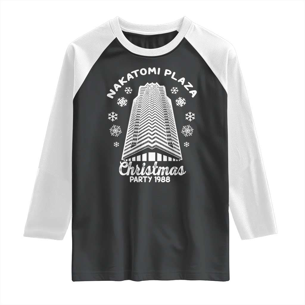 Nakatomi Plaza Christmas Party 1988 Classic Raglan Shirt Xmas Gift TS10 Black White Print Your Wear