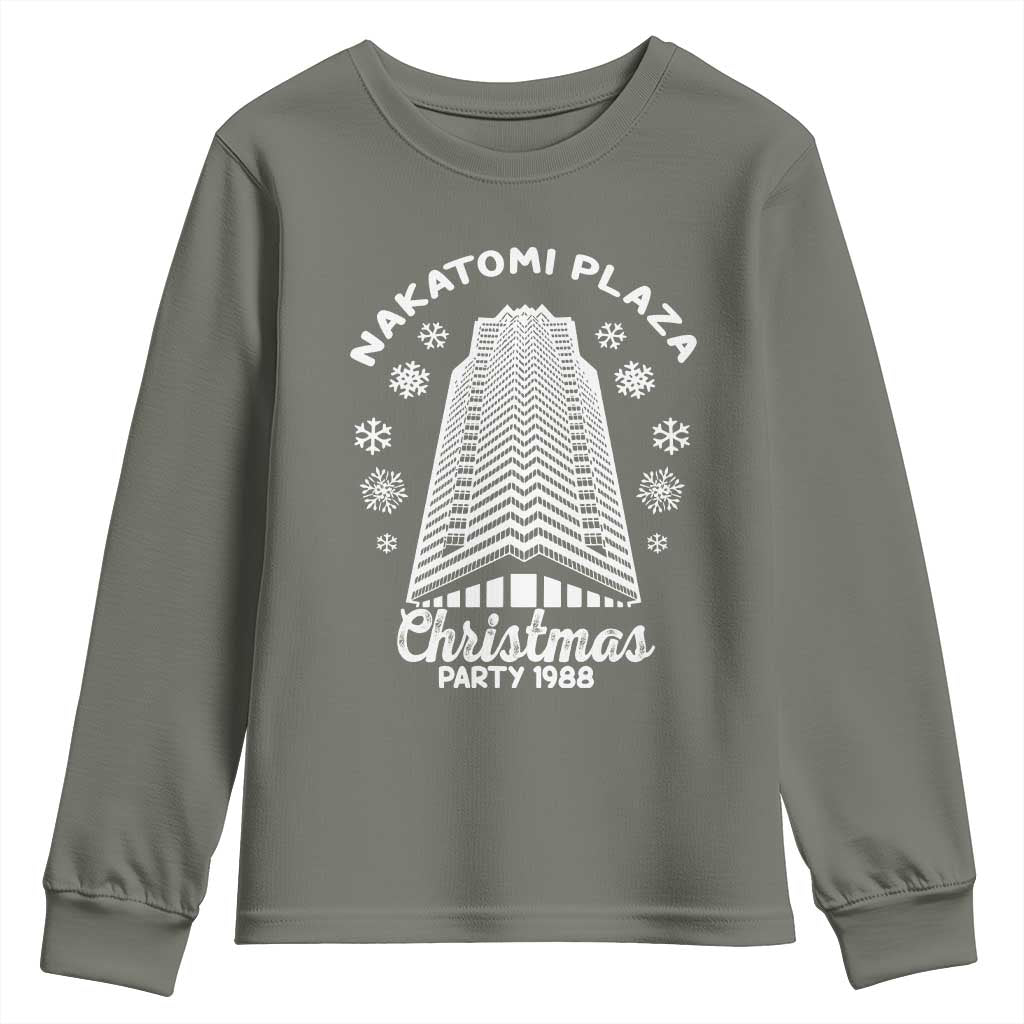 Nakatomi Plaza Christmas Party 1988 Classic Youth Sweatshirt Xmas Gift TS10 Military Green Print Your Wear