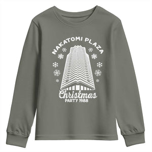 Nakatomi Plaza Christmas Party 1988 Classic Youth Sweatshirt Xmas Gift TS10 Military Green Print Your Wear