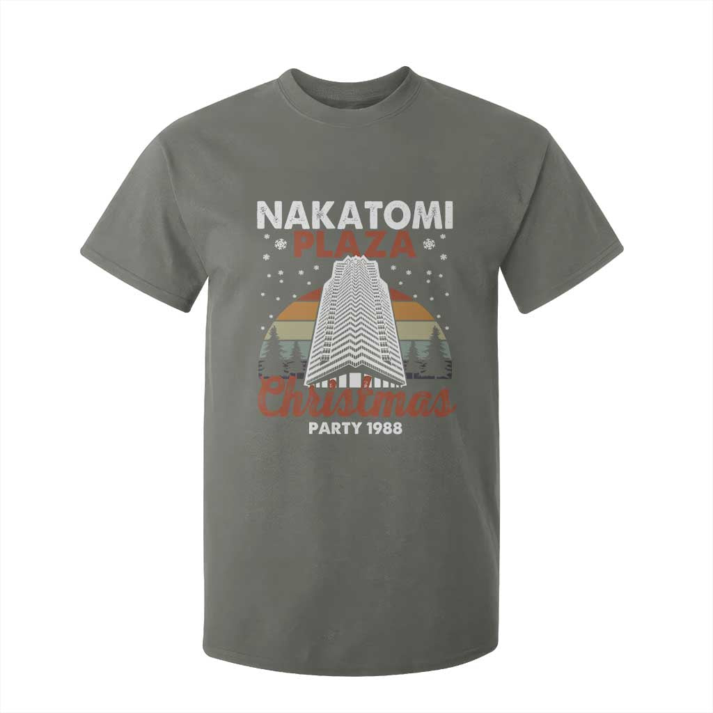 Nakatomi Plaza Christmas Party 1988 T Shirt For Kid Xmas Gift TS10 Military Green Print Your Wear