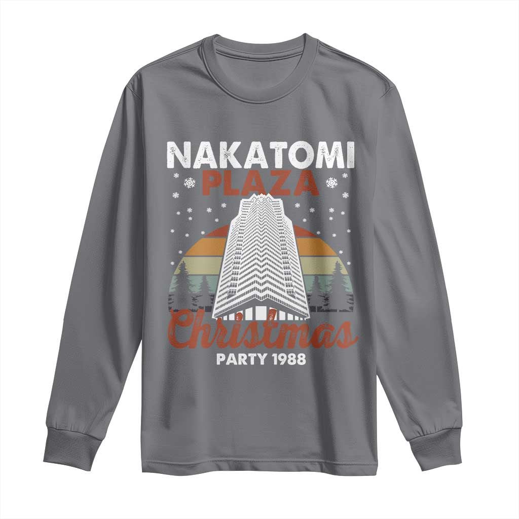 Nakatomi Plaza Christmas Party 1988 Long Sleeve Shirt Xmas Gift TS10 Charcoal Print Your Wear