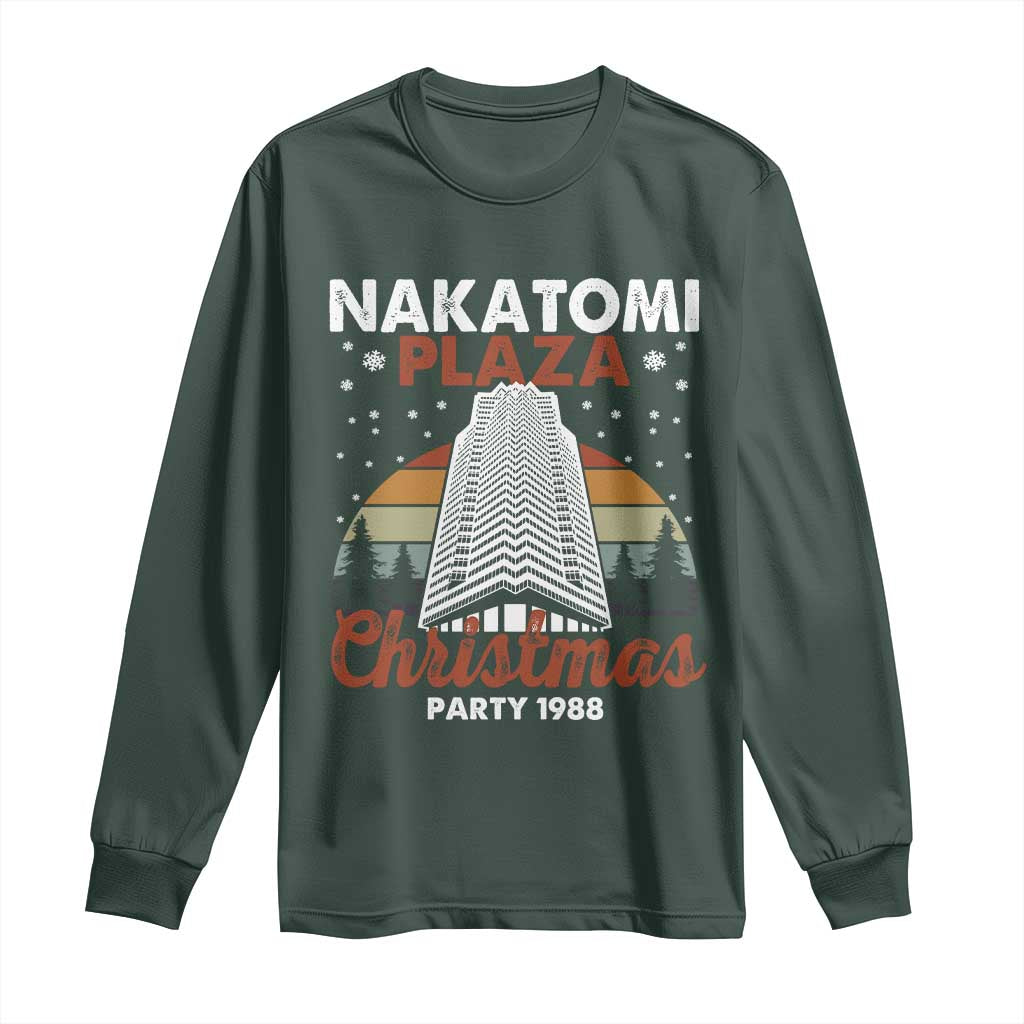 Nakatomi Plaza Christmas Party 1988 Long Sleeve Shirt Xmas Gift TS10 Dark Forest Green Print Your Wear